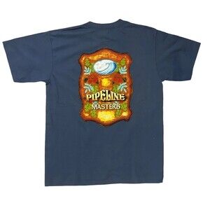 Pipeline T Shirt Men Large USA Made Gray Surf Kona North Shore 1980'S Graphic